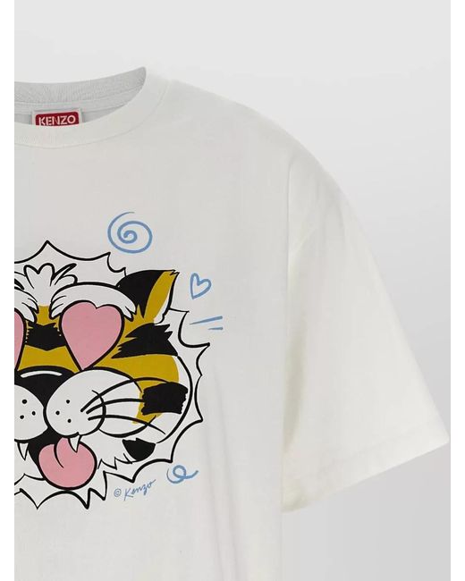 KENZO White Cotton Loose T-Shirt