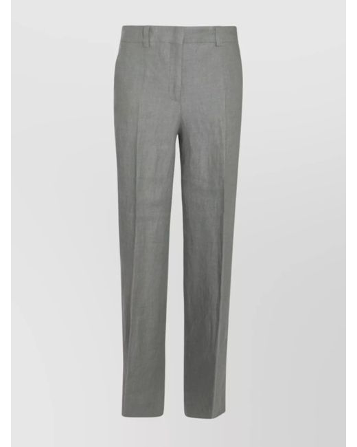 Incotex Gray Belt Loops And Buttoned Back Pockets Trousers