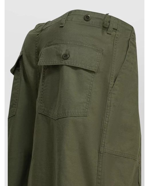 Needles Green Cotton Cargo Shorts for men