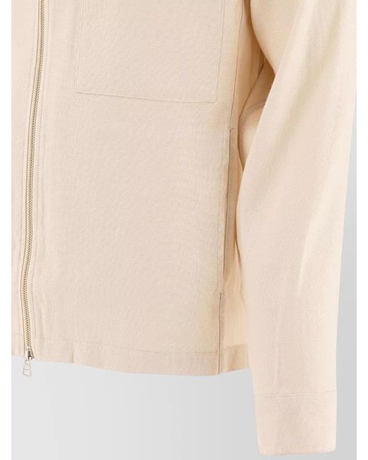 NN07 Natural Alban Overshirt Chest Pockets Long Sleeves for men