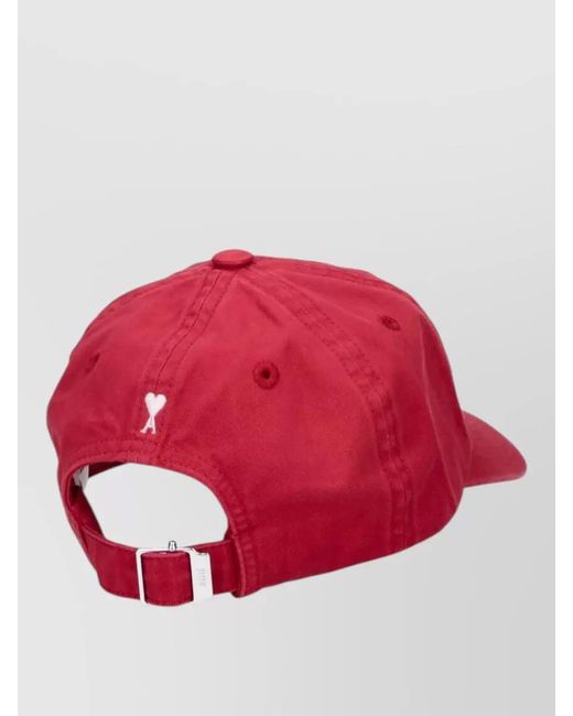 AMI Red Cotton Cap