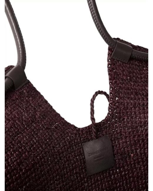 Zimmermann Natural Goldentime Medium Raffia Tote Bag