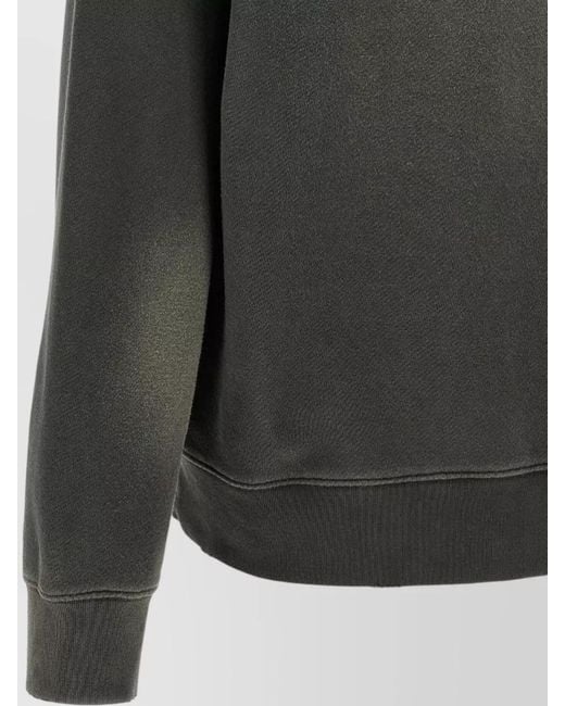Golden Goose Deluxe Brand Gray Star Motif Crew Neck Sweatshirt for men