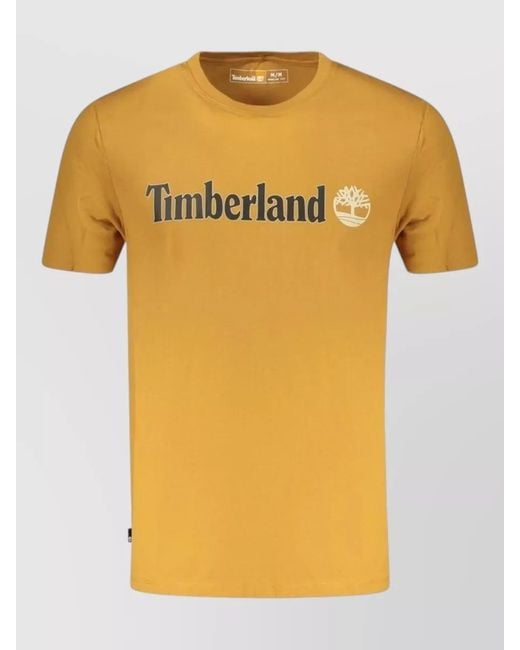 Timberland Yellow Cotton T-Shirt for men