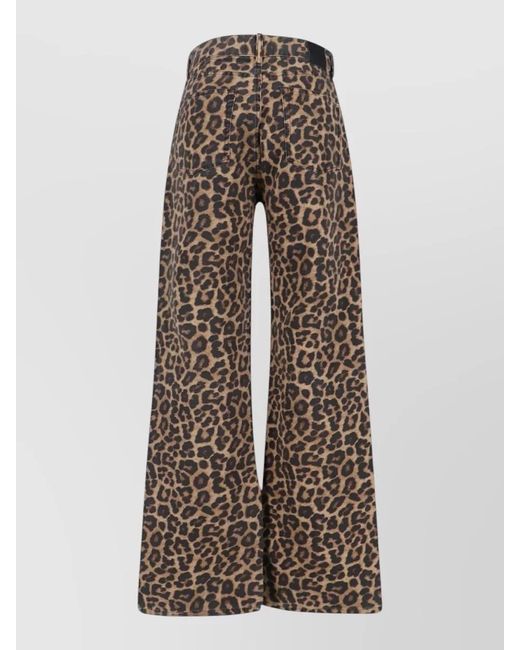 Anine Bing Multicolor Cotton Wide-Leg Trousers