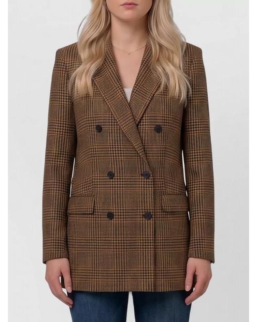Tagliatore Brown Jasmine Double-Breasted Jacket