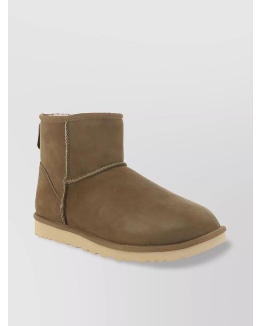 Ugg Natural Mini Calfskin Ankle Boots With Embossed Stitching for men