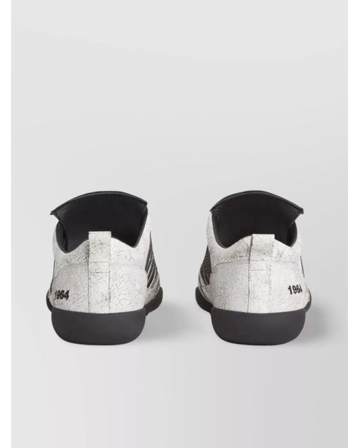 DSquared² Metallic Leather Lace-Up Low-Top Sneakers for men