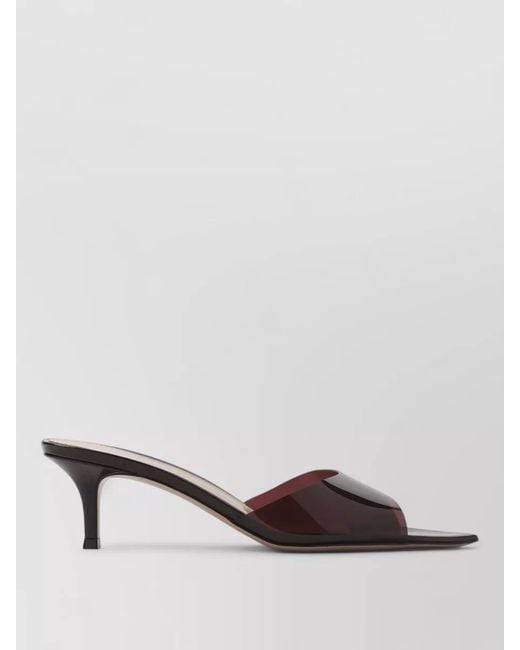 Gianvito Rossi Multicolor Elle 55 Pointed Toe Patent Mules
