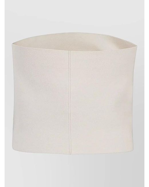 Liviana Conti White Bandeau Top