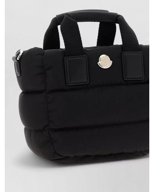 Moncler Black Micro Caradoc Nylon Crossbody Bag