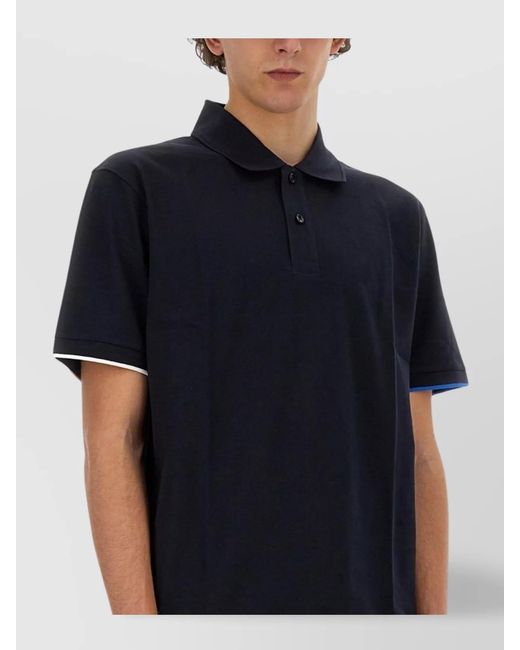 Boss Blue Cotton Polo Shirt for men