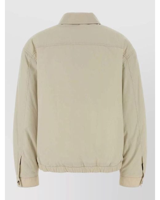 Miu Miu Natural Cotton Single Breasted Coat