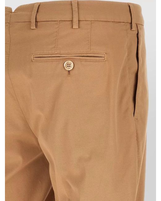 Brunello Cucinelli Natural Cotton Regular-Fit Straight-Leg Trousers for men