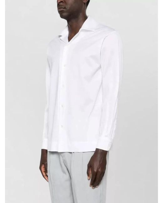 Lardini White Jersey Suit Double Breasted Jacket for men