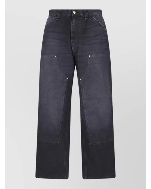 Carhartt Blue Straight-Leg Denim Jeans for men