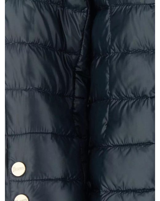 Herno Blue Down Parka Coat