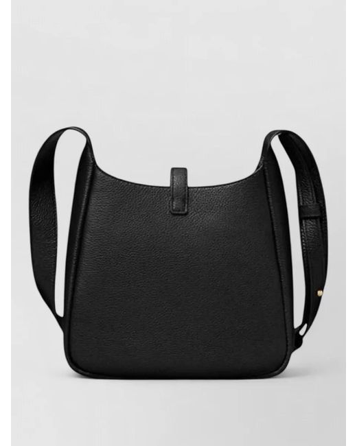 Tory Burch Black Miller Medium Leather Cross-Body Bag