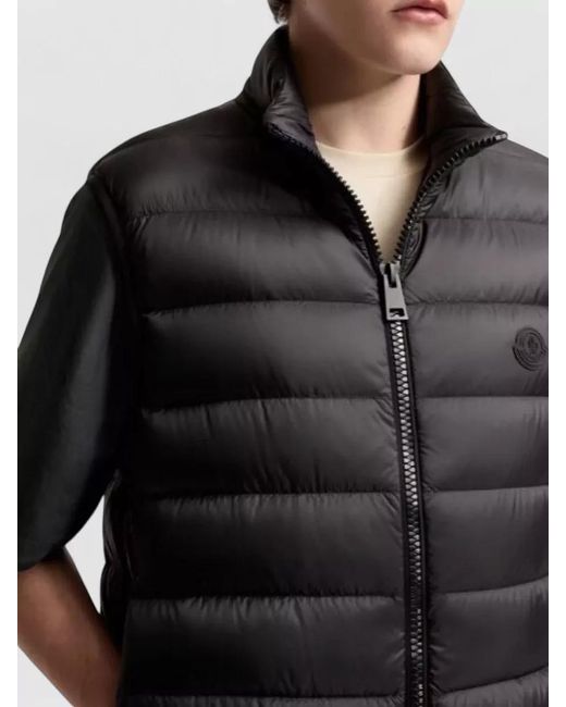 Moncler Black Down Puffer Vest for men