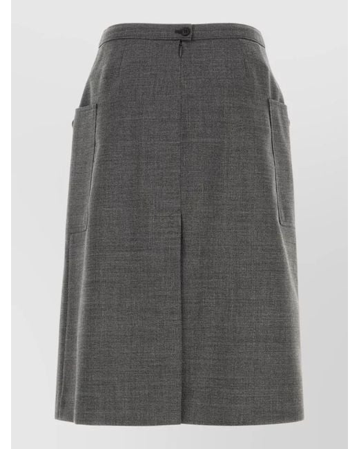 Prada Gray Suit Skirt