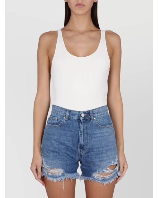 Stella McCartney Blue Compact Knit Bodysuit