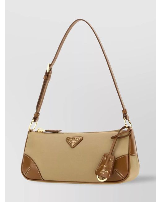 Prada Natural Nylon Shoulder Bag 2002 Edition