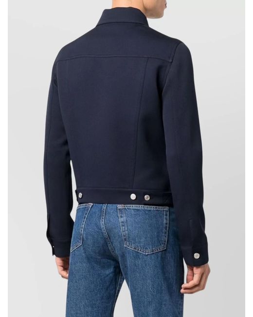 Courreges Blue Single-Breasted Blazer for men