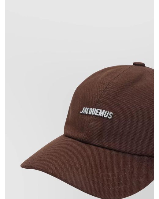 Jacquemus Brown Logo Cap for men