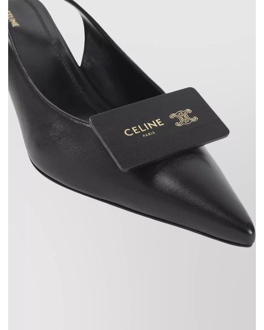 Céline Multicolor Leather Slingback Sandals