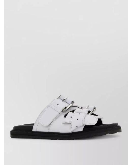 Moschino Multicolor Leather Slides