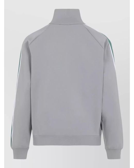 Miu Miu Gray Cardigan Jacket High Collar Raglan Sleeves