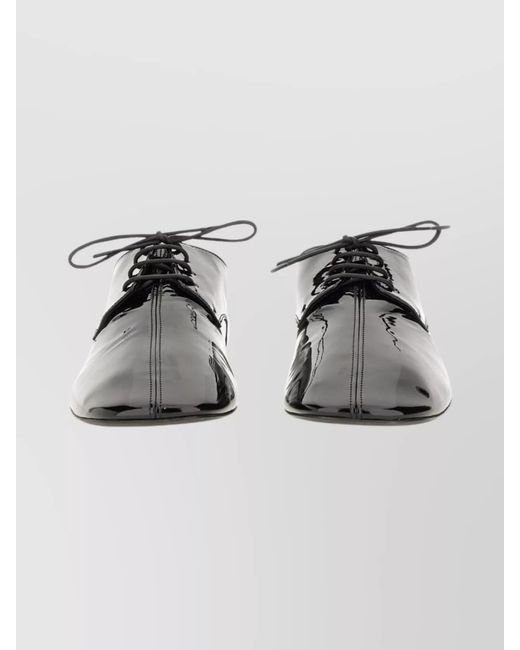 Dries Van Noten Metallic Leather Lace-Up Shoes for men