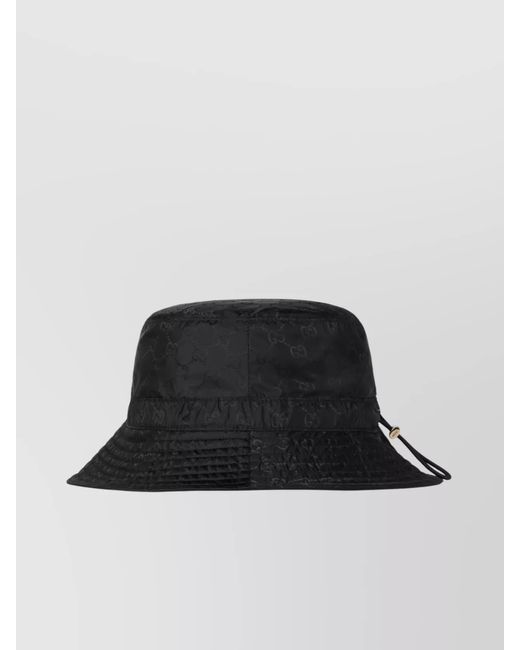 Gucci Black Nylon Reversible Bucket Hat