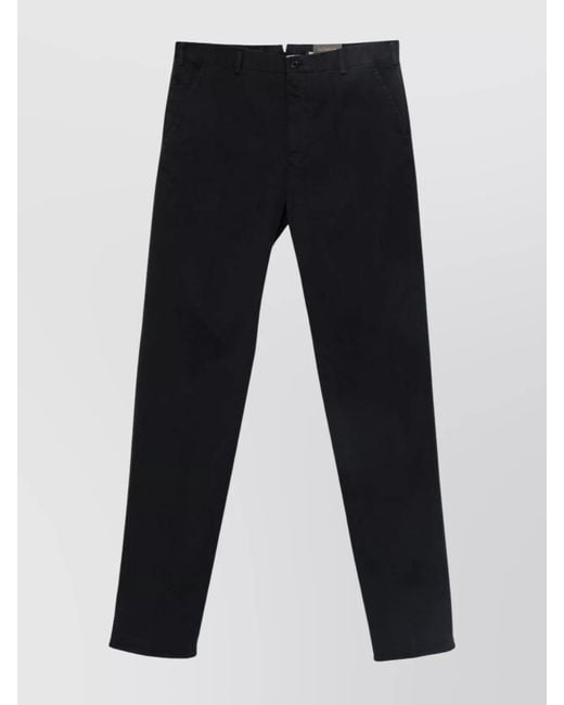 Incotex Blue Straight-Leg Trousers for men