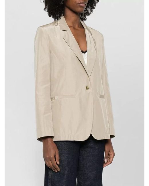 Forte_forte White Single-Breasted Blazer