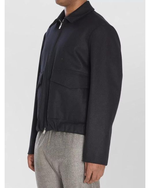 Barena Black Magan Caramal Wool Blend Jacket for men