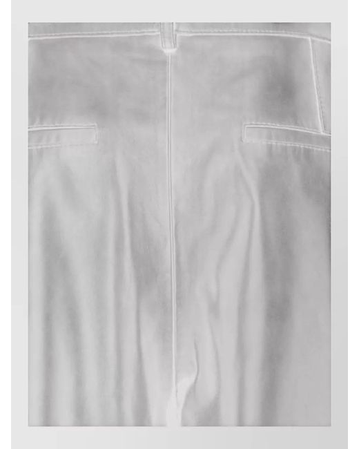 P.A.R.O.S.H. Multicolor High Waist Wide Leg Pants Smooth Finish