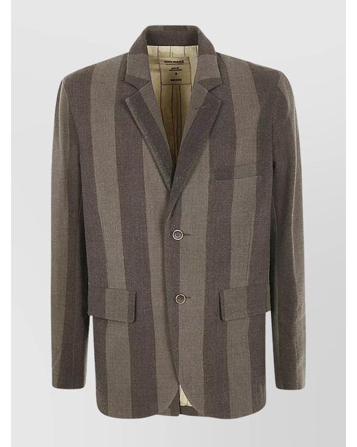 Uma Wang Gray Jacal Jacket Chest Pocket Front Flap Pockets for men