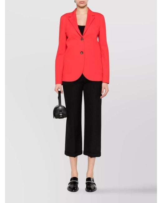 Harris Wharf London Pink Single-Breasted Blazer