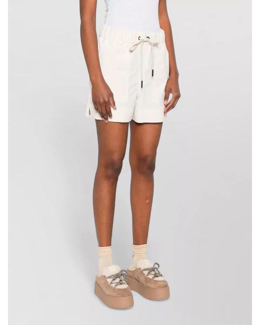 Moncler Natural Cropped Trousers