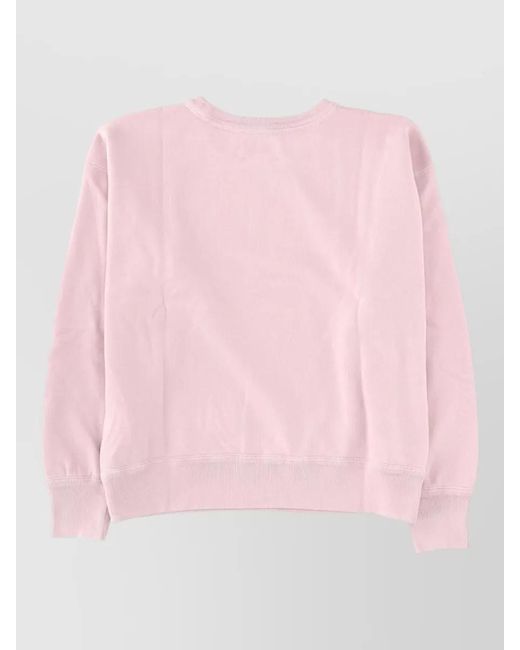 Isabel Marant Pink Logo Print Cotton Sweatshirt