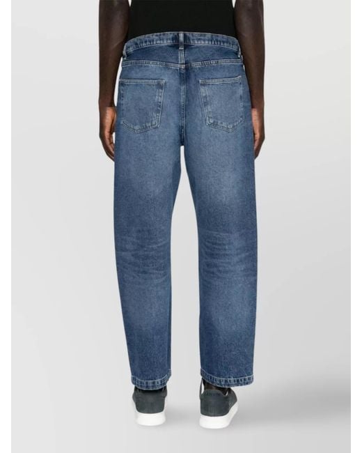 A.P.C. Blue Denim Straight-Leg Jeans for men