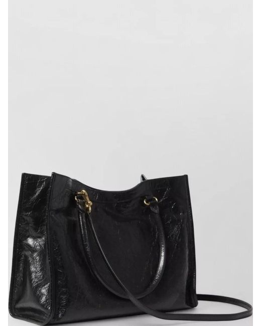 Balenciaga Black City Small Tote Bag Arena Leather