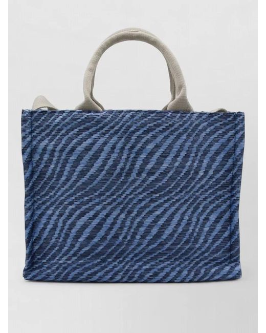 Marni Blue Fabric Tote Bag