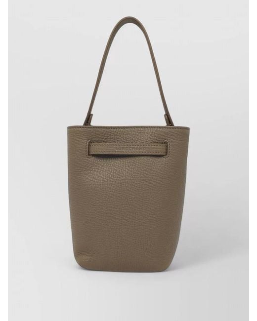 Longchamp Natural Le Smart Flow Leather Tote Bag
