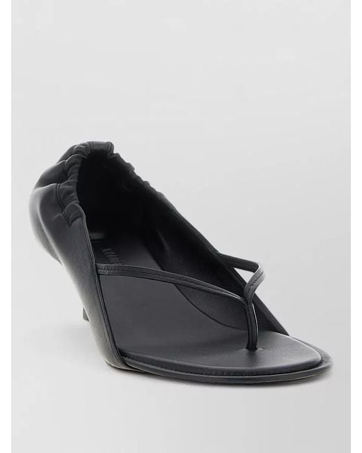 Jacquemus Black Nu Pieds B Open Toe Kitten Heel Sandals