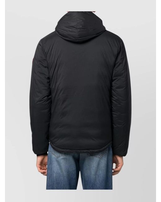 Canada Goose Black Down Hooded Puffer Jacket for men