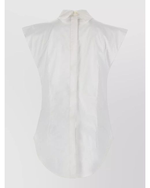 Jean Paul Gaultier White Sleeveless Shirt