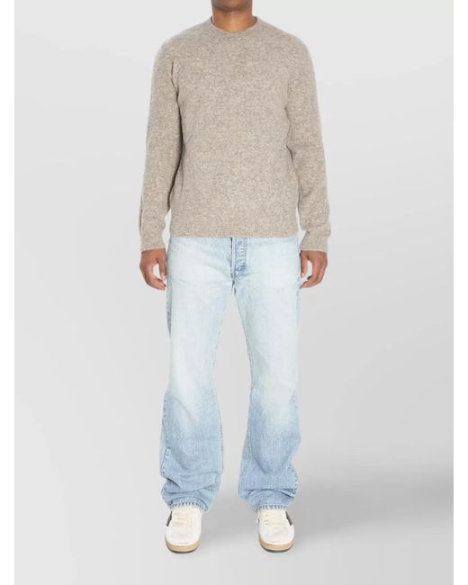 Barena Natural Alpaca-Blend Ribbed Crew-Neck Jumper for men
