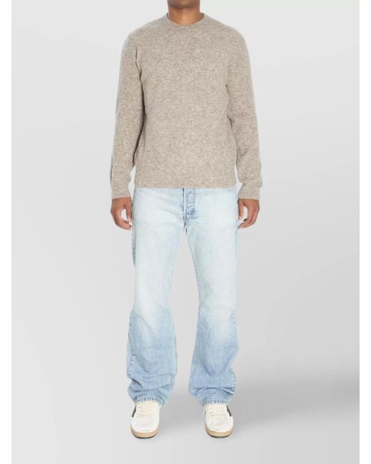 Barena Natural Alpaca-Blend Ribbed Crew-Neck Jumper for men